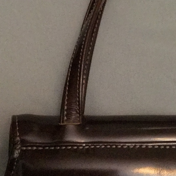 Like New VTG Y2K Tony Graham Patent Leather Baguette Clutch/Purse